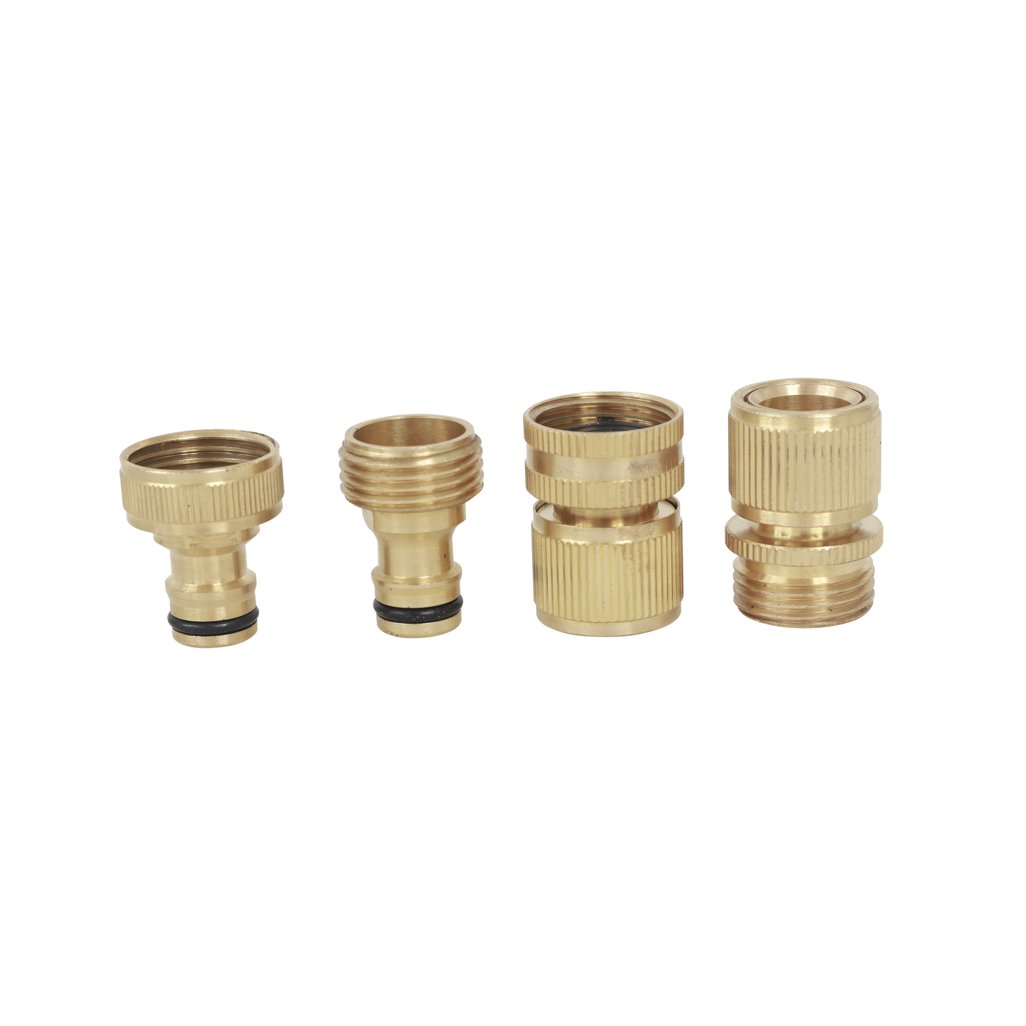 Strongway 4-Pc. Quick-Connect Coupler Set, 3/4in., 60 PSI, 4 Model# 202507009001